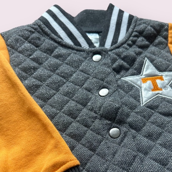 NWT Tennessee Volunteers Colosseum Girls Toddler Sparkle Bomber Jacket Size 3T - Picture 7 of 11